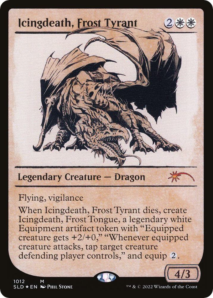 Icingdeath, Frost Tyrant (Showcase) (1012) [Secret Lair Drop]