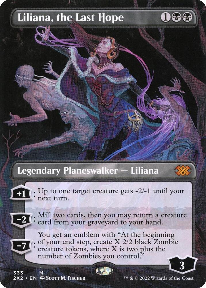 Liliana, the Last Hope (Borderless) (333) [Double Masters 2022] [Borderless]