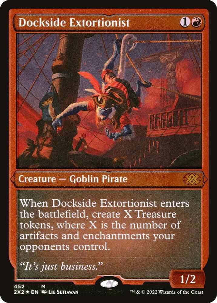 Dockside Extortionist (Foil Etched) (452) [Double Masters 2022]