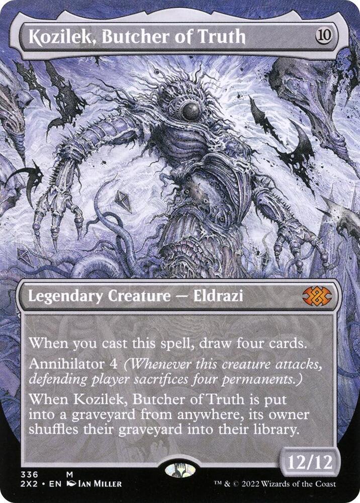 Kozilek, Butcher of Truth (Borderless) (336) [Double Masters 2022] [Borderless]