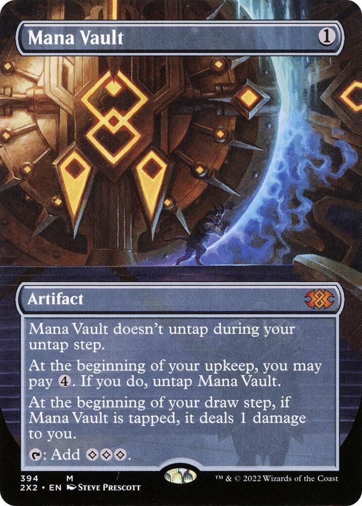 Mana Vault (Borderless) (394) [Double Masters 2022] [Borderless]