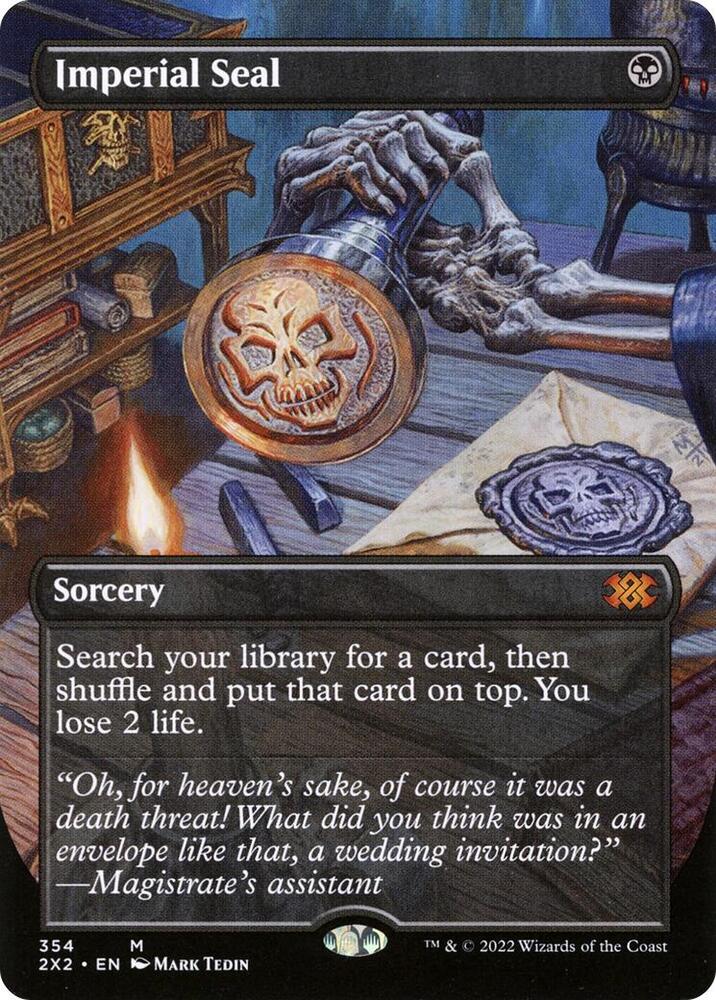 Imperial Seal (Borderless) (354) [Double Masters 2022] [Borderless]