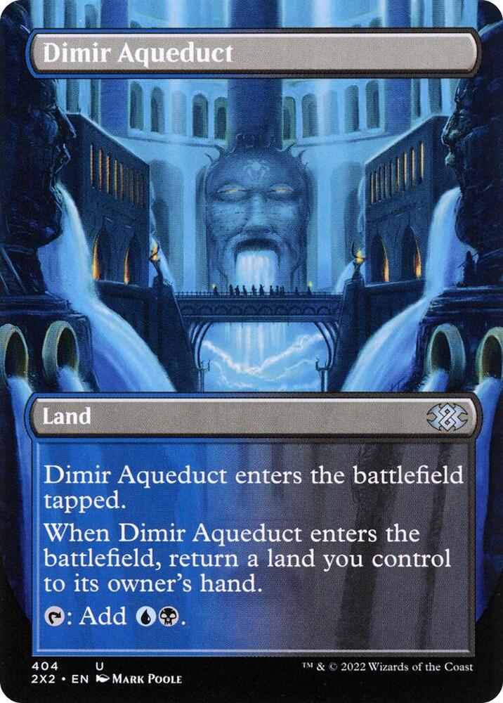 Dimir Aqueduct (Borderless) (404) [Double Masters 2022] [Borderless]