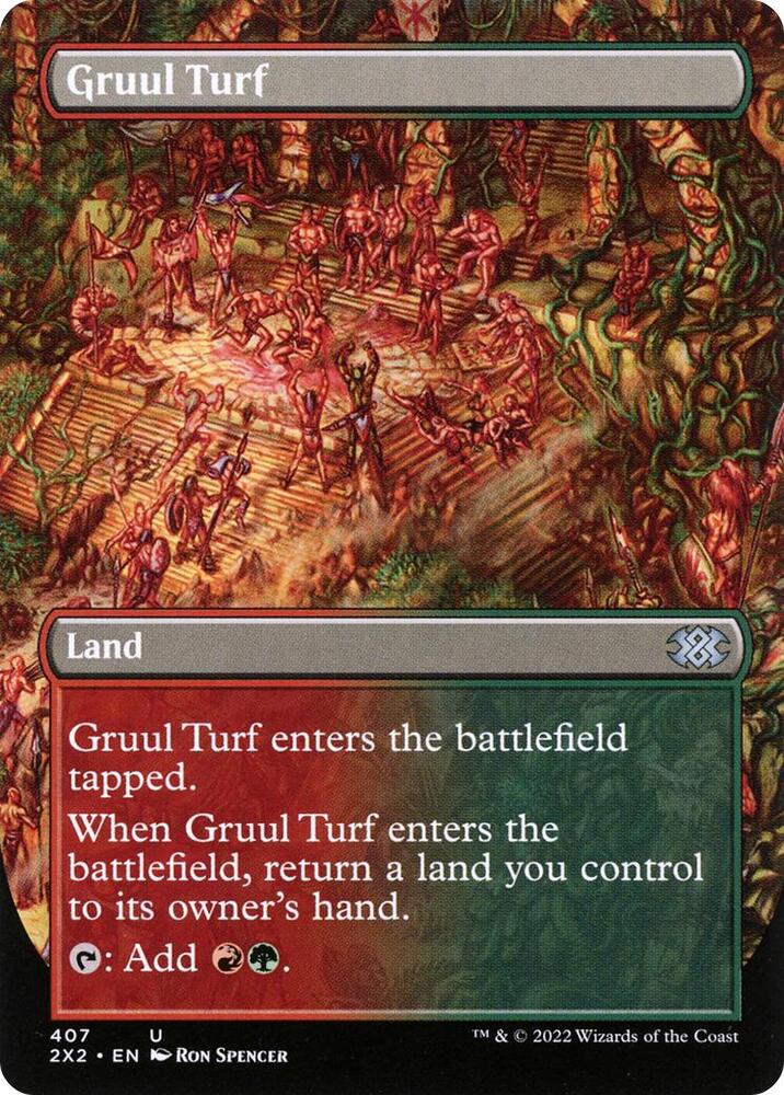 Gruul Turf (Borderless) (407) [Double Masters 2022] [Borderless]