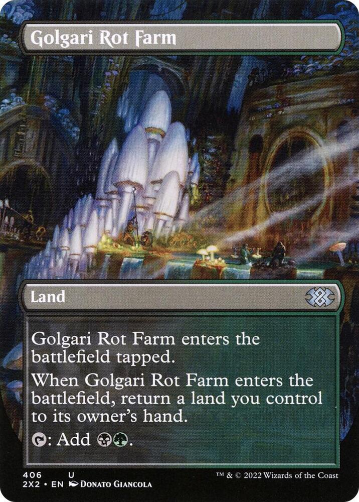 Golgari Rot Farm (Borderless) (406) [Double Masters 2022] [Borderless]