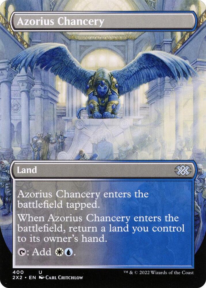 Azorius Chancery (Borderless) (400) [Double Masters 2022] [Borderless]