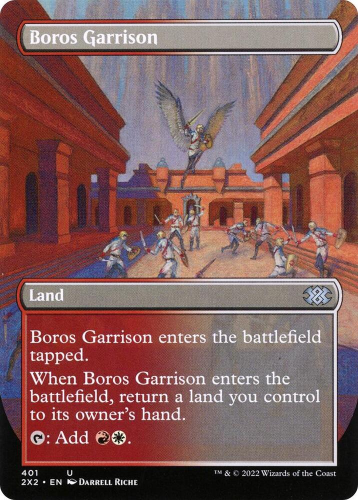 Boros Garrison (Borderless) (401) [Double Masters 2022] [Borderless]