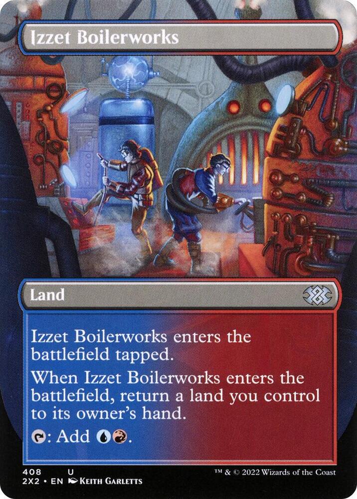 Izzet Boilerworks (Borderless) (408) [Double Masters 2022] [Borderless]
