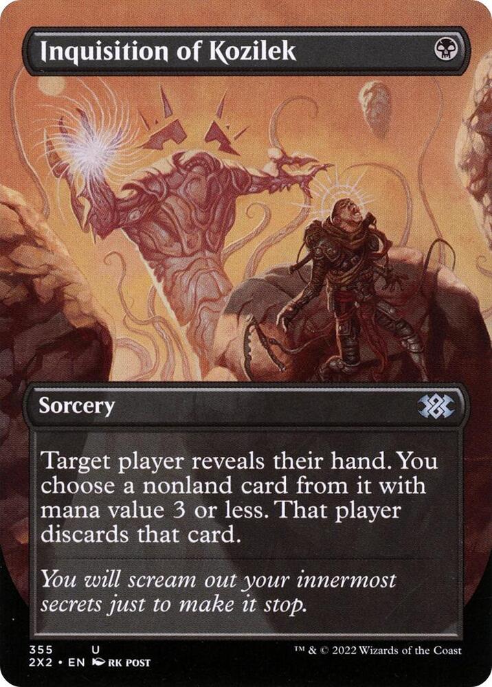 Inquisition of Kozilek (Borderless) (355) [Double Masters 2022] [Borderless]