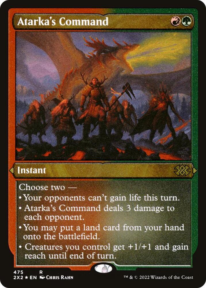 Atarka's Command (Foil Etched) (475) [Double Masters 2022]