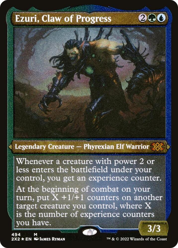 Ezuri, Claw of Progress (Foil Etched) (494) [Double Masters 2022]