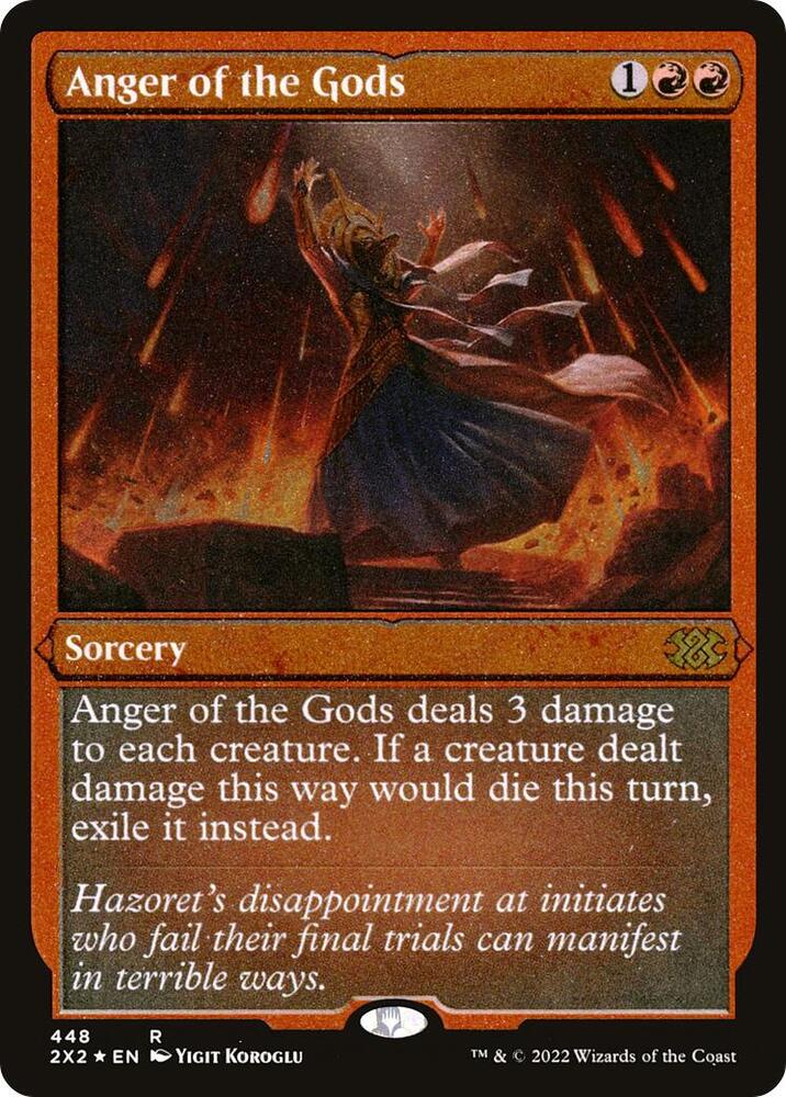 Anger of the Gods (Foil Etched) (448) [Double Masters 2022]