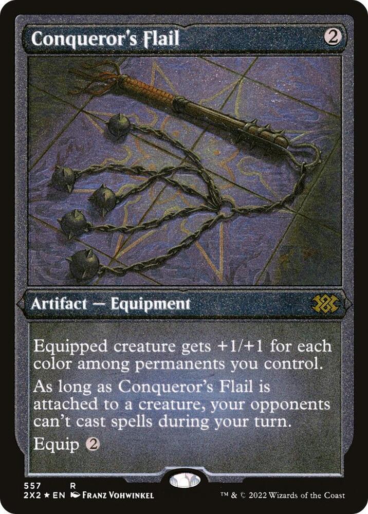 Conqueror's Flail (Foil Etched) (557) [Double Masters 2022]