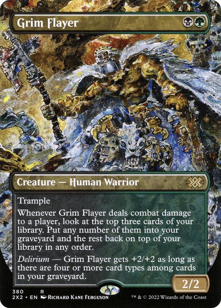 Grim Flayer (Borderless) (380) [Double Masters 2022] [Borderless]