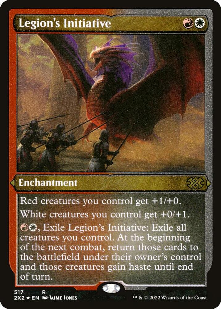 Legion's Initiative (Foil Etched) (517) [Double Masters 2022]