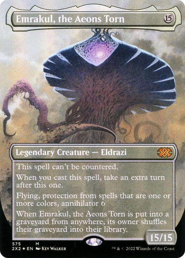 Emrakul, the Aeons Torn (Textured Foil) (575) [Double Masters 2022] [Borderless]