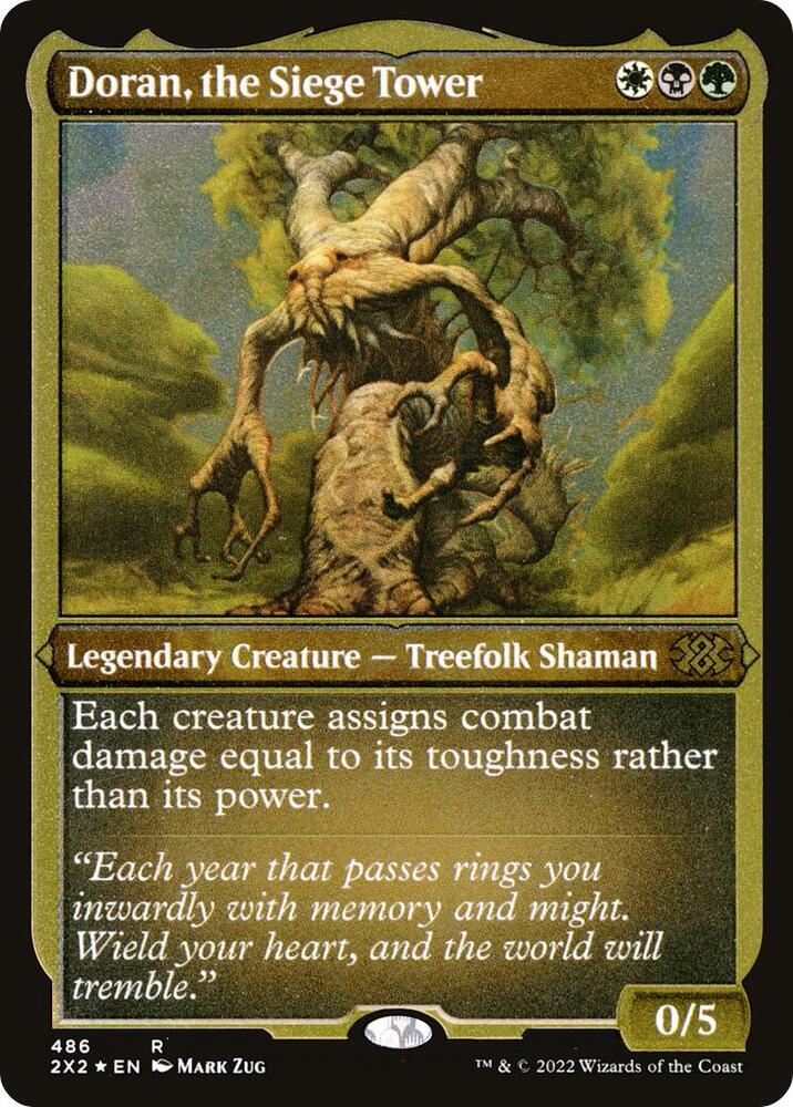 Doran, the Siege Tower (Foil Etched) (486) [Double Masters 2022]