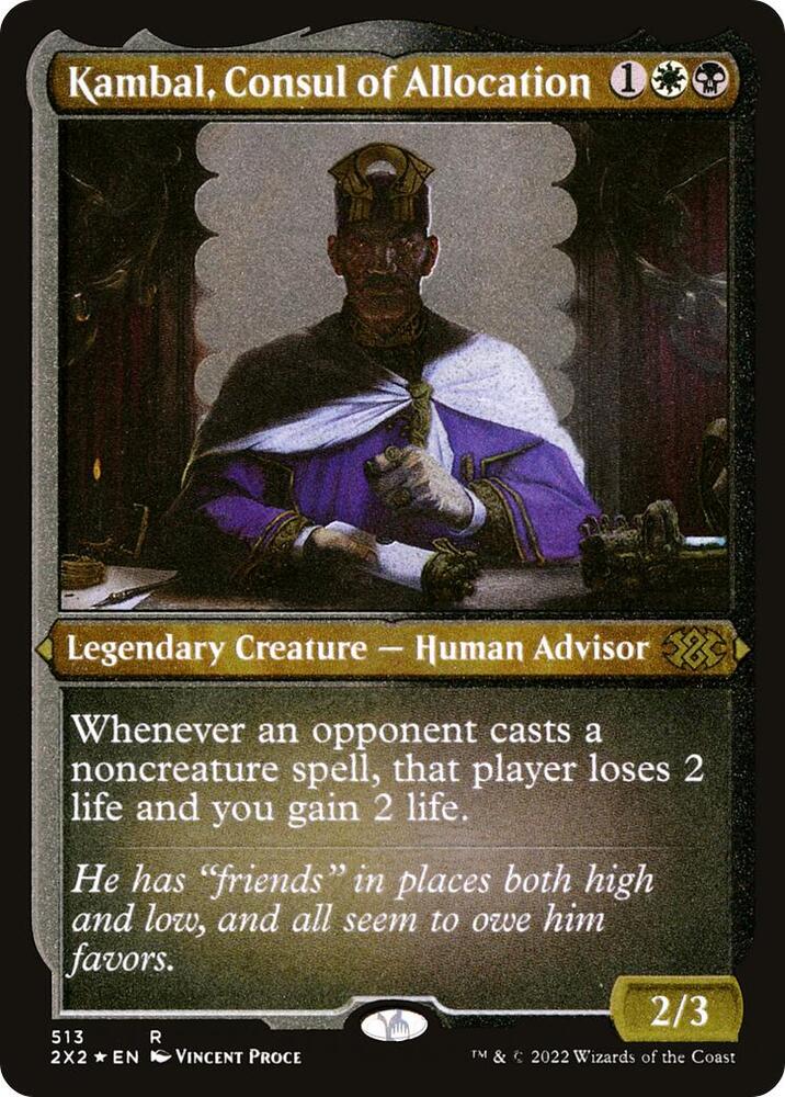 Kambal, Consul of Allocation (Foil Etched) (513) [Double Masters 2022]