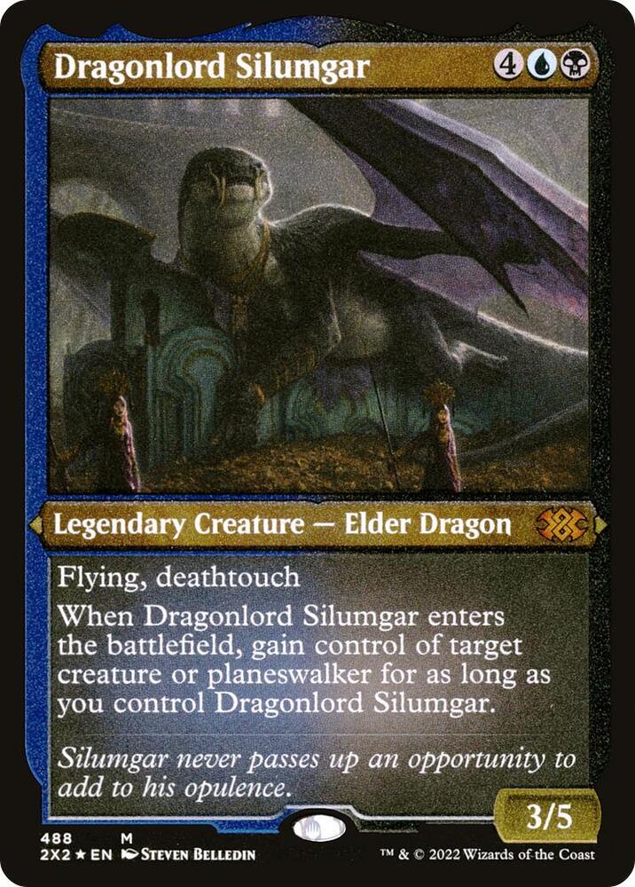 Dragonlord Silumgar (Foil Etched) (488) [Double Masters 2022]