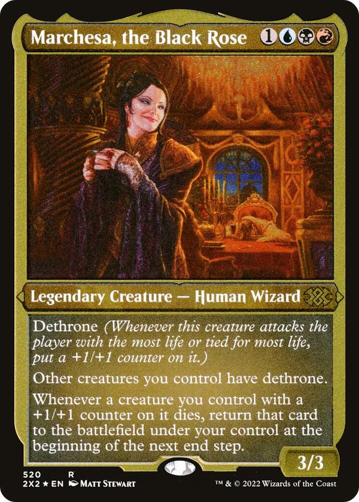 Marchesa, the Black Rose (Foil Etched) (520) [Double Masters 2022]