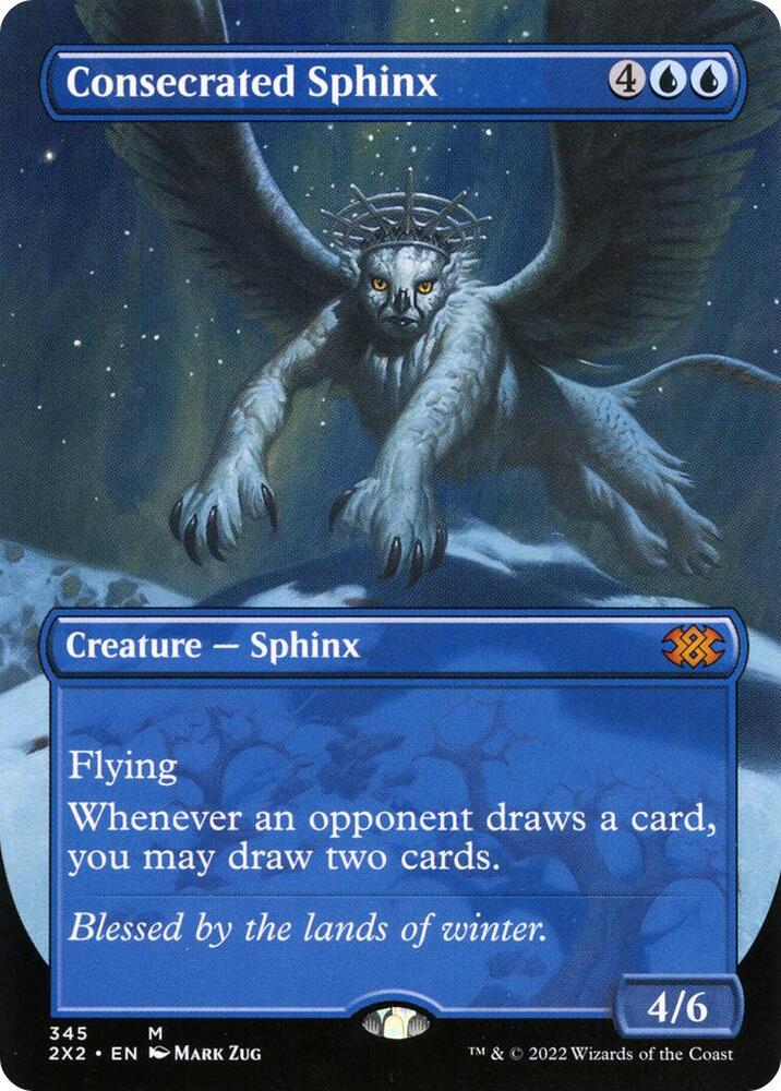 Consecrated Sphinx (Borderless) (345) [Double Masters 2022] [Borderless]