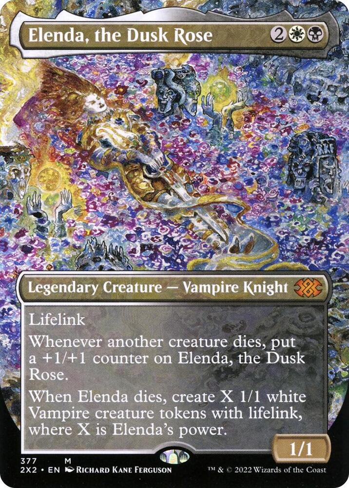 Elenda, the Dusk Rose (Borderless) (377) [Double Masters 2022] [Borderless]