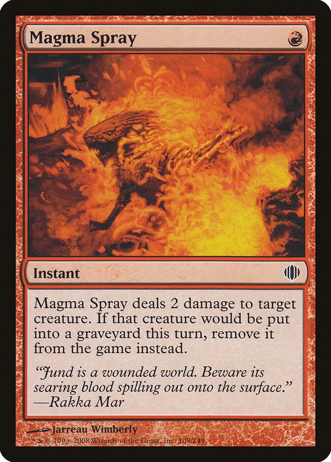 Magma Spray (108) [Shards of Alara]