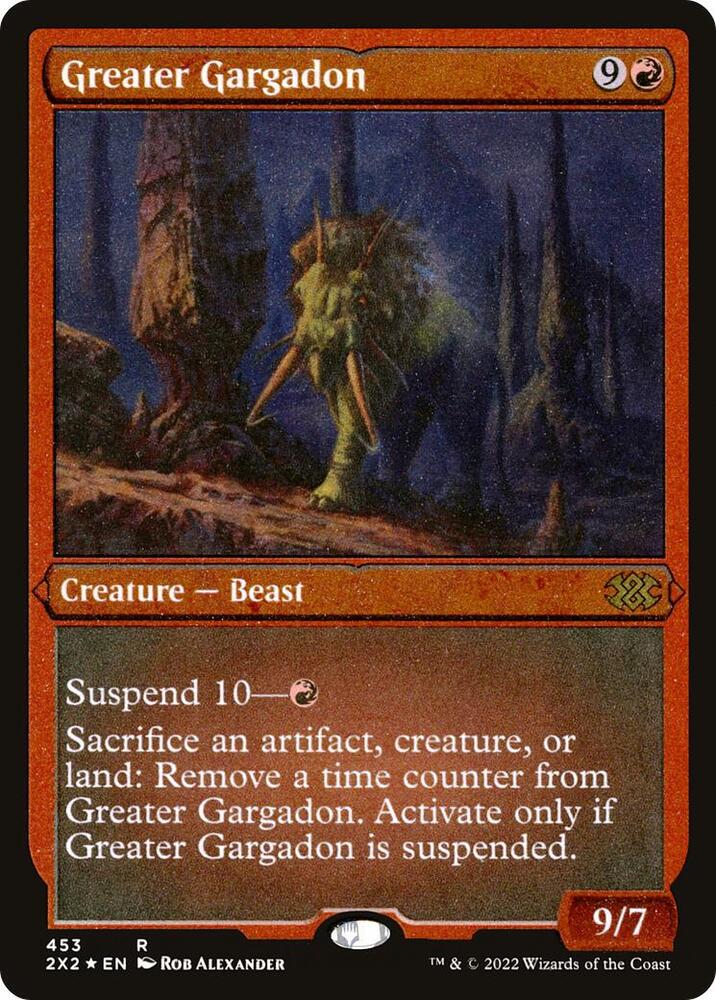 Greater Gargadon (Foil Etched) (453) [Double Masters 2022]