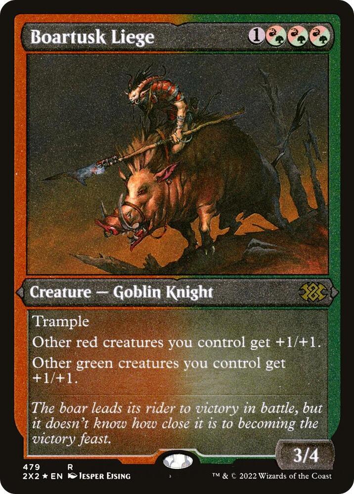 Boartusk Liege (Foil Etched) (479) [Double Masters 2022]