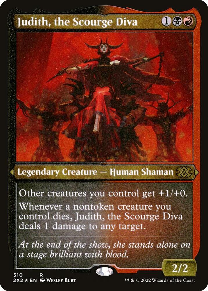 Judith, the Scourge Diva (Foil Etched) (510) [Double Masters 2022]