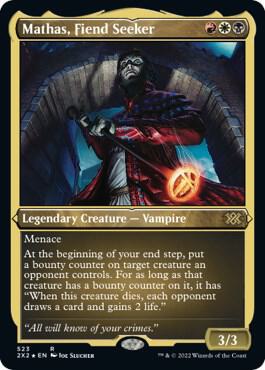 Mathas, Fiend Seeker (Foil Etched) (523) [Double Masters 2022]