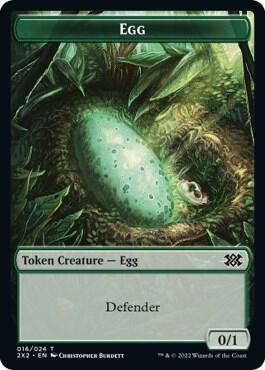 Egg // Spirit (002) Double-Sided Token (16 // 2) [Double Masters 2022]