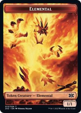 Elemental // Soldier Double-Sided Token (13 // 7) [Double Masters 2022]