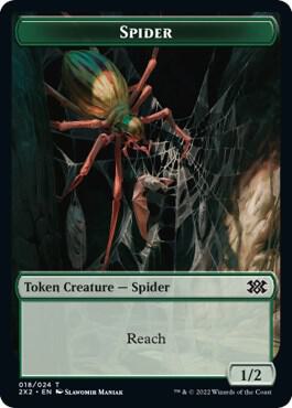 Spider // Eldrazi Scion Double-Sided Token (18 // 1) [Double Masters 2022]