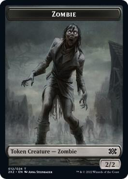 Zombie // Treasure Double-Sided Token (12 // 22) [Double Masters 2022]
