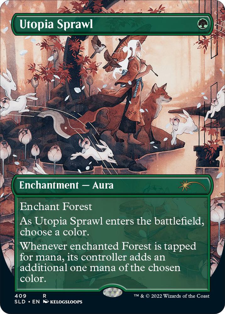 Utopia Sprawl (Borderless) (409) [Secret Lair Drop] [Borderless]