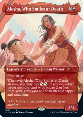 Alesha, Who Smiles at Death (1007) [Secret Lair Drop] [Borderless]