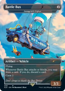Battle Bus - Smuggler's Copter (446) [Secret Lair Drop] [Borderless]