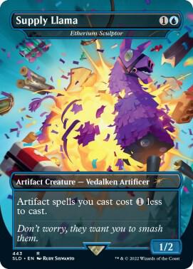 Supply Llama - Etherium Sculptor (443) [Secret Lair Drop] [Borderless]