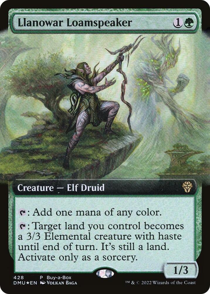 Llanowar Loamspeaker (428) [Buy-A-Box Promos] [Extended Art]