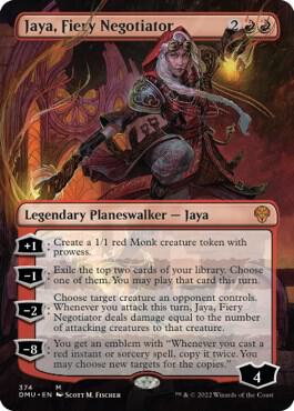Jaya, Fiery Negotiator (Borderless) (374) [Dominaria United] [Borderless]