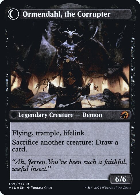 Jerren, Corrupted Bishop (109) [Prerelease Cards] Reverse