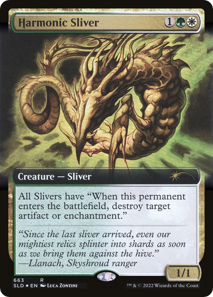 Harmonic Sliver (Extended Art) (663) [Secret Lair Drop] [Extended Art]
