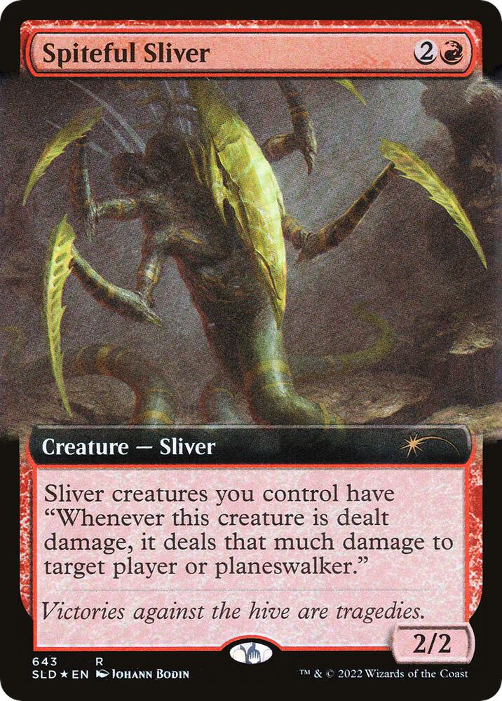 Spiteful Sliver (Extended Art) (643) [Secret Lair Drop] [Extended Art]