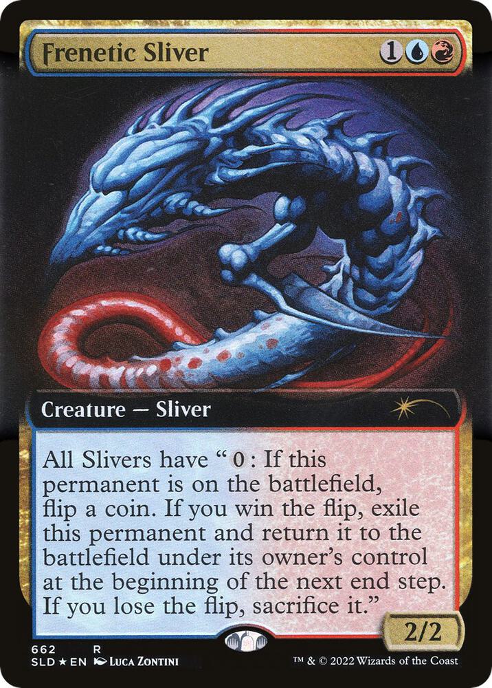 Frenetic Sliver (Extended Art) (662) [Secret Lair Drop] [Extended Art]