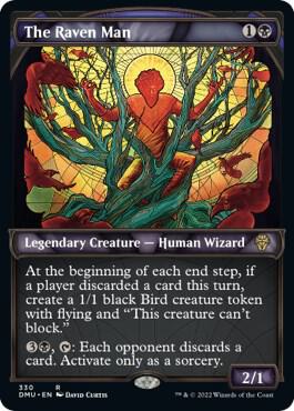 The Raven Man (Textured Foil) (330) [Dominaria United] [Showcase]