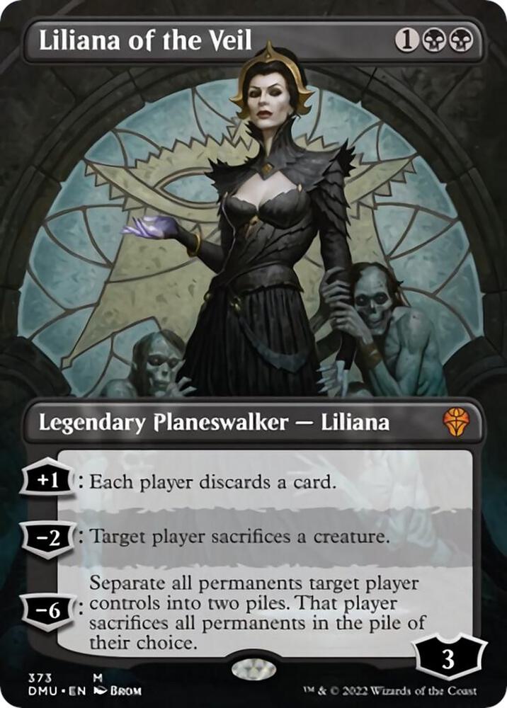 Liliana of the Veil (Borderless) (373) [Dominaria United] [Borderless]