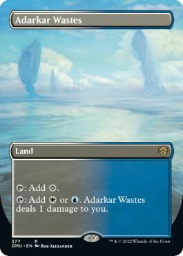 Adarkar Wastes (Borderless) (377) [Dominaria United] [Borderless]