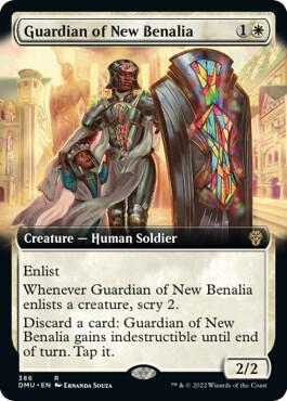 Guardian of New Benalia (Extended Art) (386) [Dominaria United] [Extended Art]