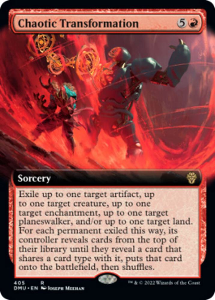 Chaotic Transformation (Extended Art) (405) [Dominaria United] [Extended Art]